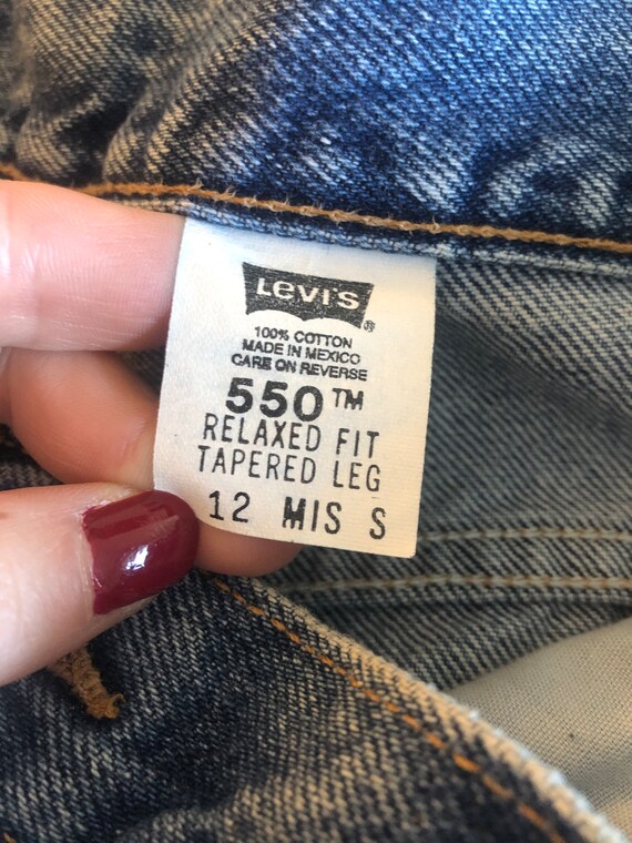 Vintage LEVIS 550 Jeans, 30 Waist, 90s Medium Sto… - image 8