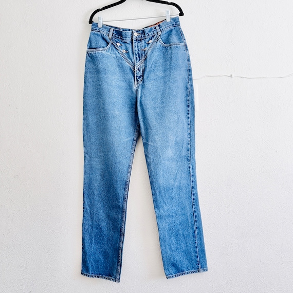 80s LAWMAN Western Jeans, Waist 32, 90s Vintage S… - image 2