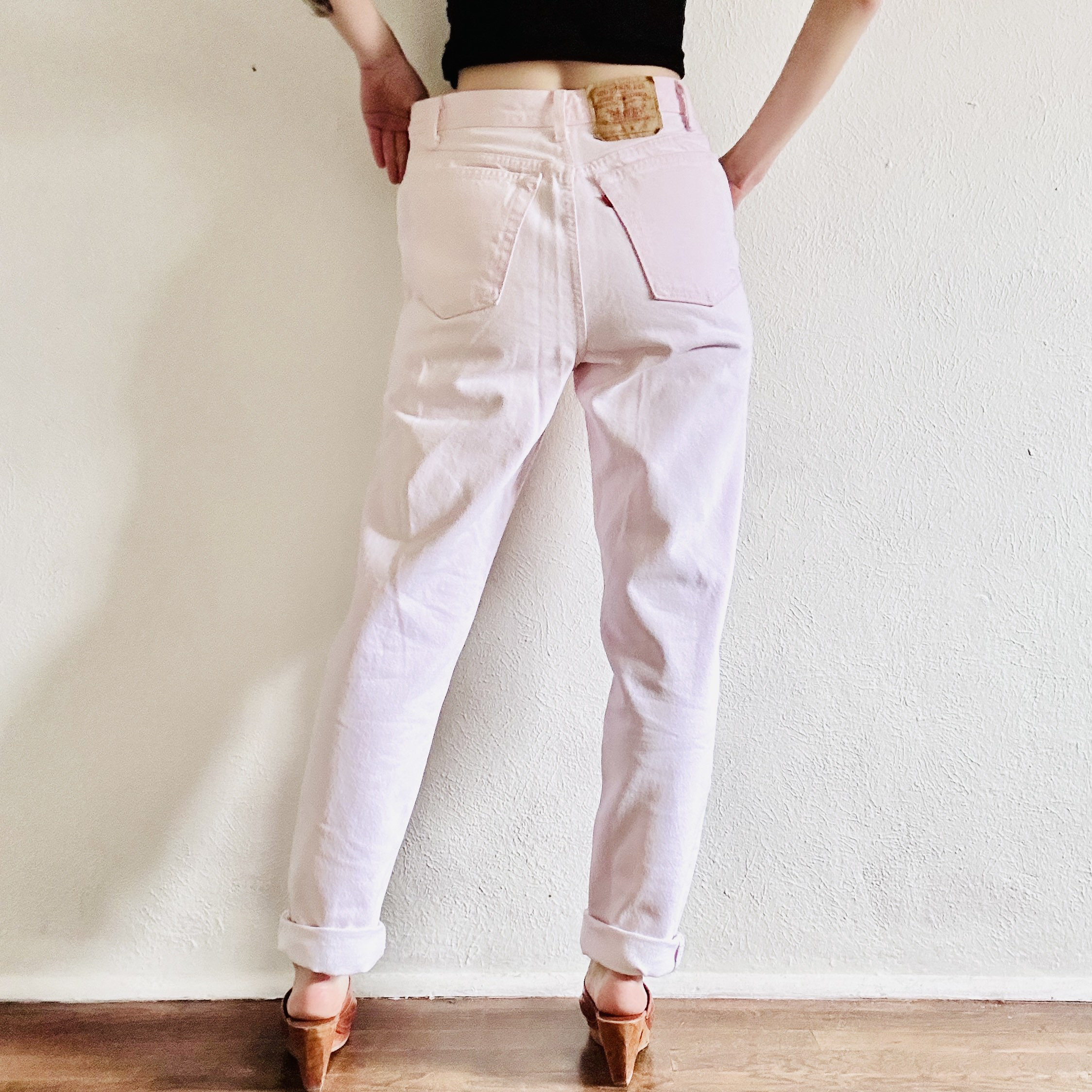 90s Vintage Japan Made Levi's 702 XX Denim Pants in Indigo