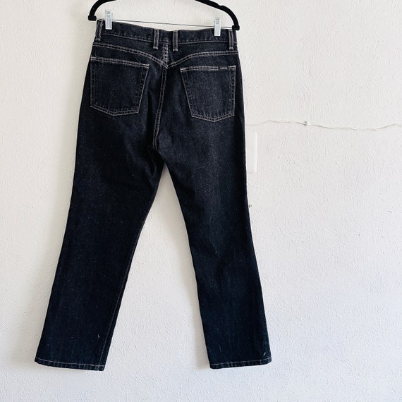 Vintage GUESS Black Jeans, 30 Waist, Y2K 90s Black Mi… - Gem