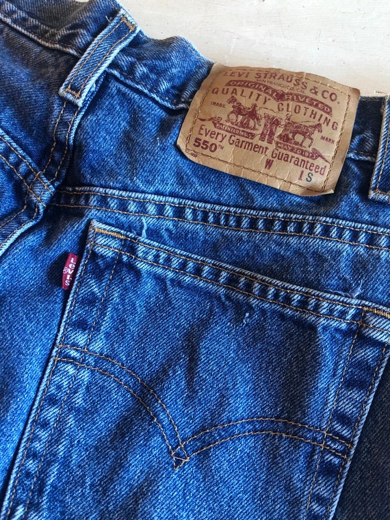 Vintage LEVIS 550 Jeans, 30 Waist, 90s Medium Sto… - image 9