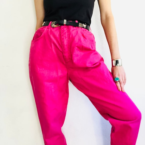Vintage GITANO Pink Jeans, 30 Waist, 80s 90s Brig… - image 3