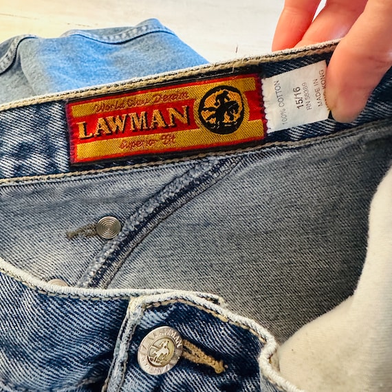80s LAWMAN Western Jeans, Waist 32, 90s Vintage S… - image 7