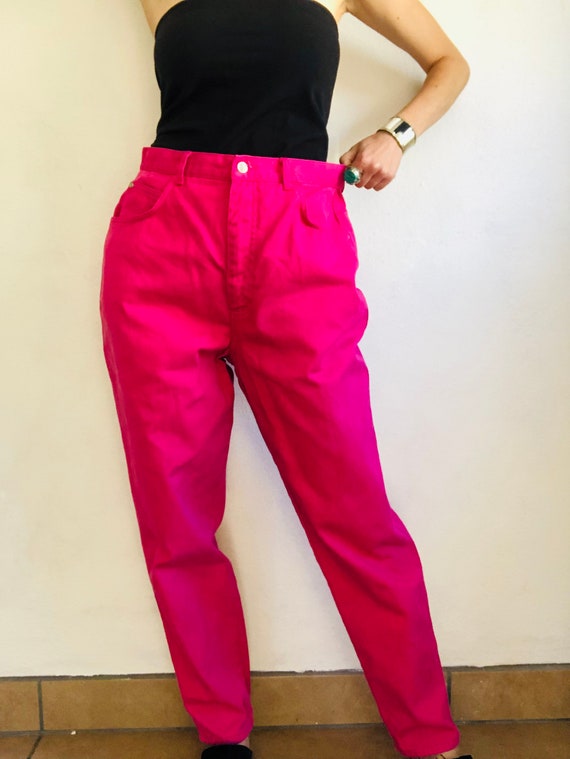 Vintage GITANO Pink Jeans, 30 Waist, 80s 90s Brig… - image 6