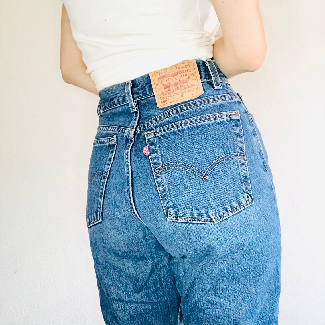 womens levis 550 relaxed tapered