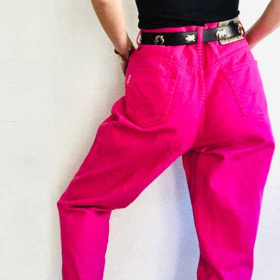 Vintage GITANO Pink Jeans, 30 Waist, 80s 90s Brig… - image 4