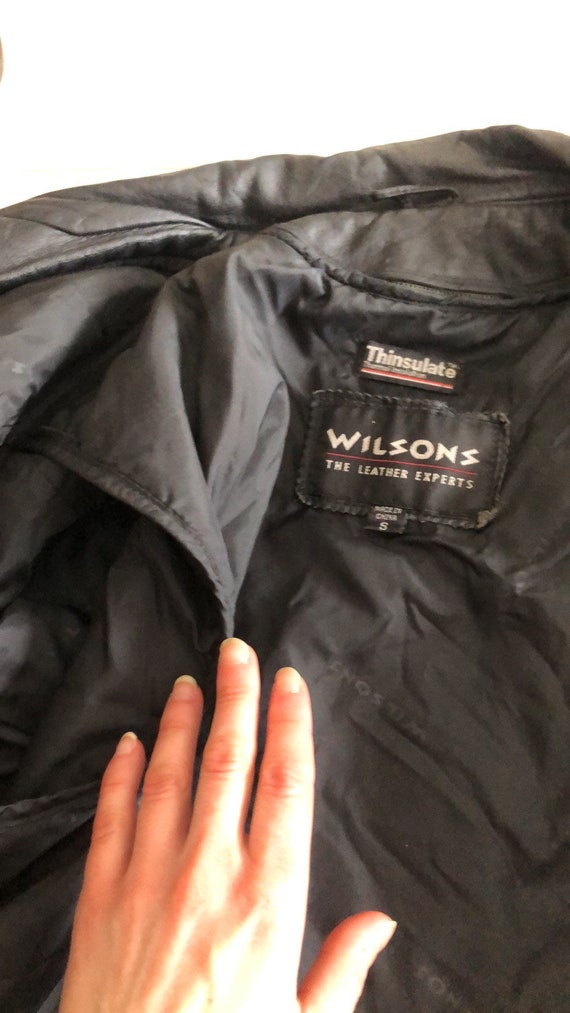 80s WILSONS Motorcycle Jacket, Small, 90s Vintage… - image 8