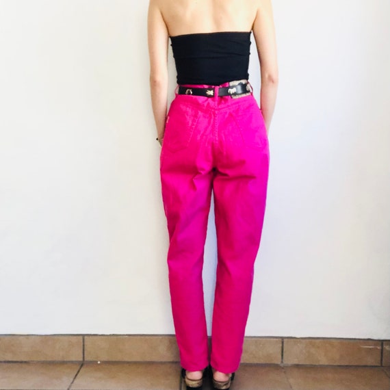 Vintage GITANO Pink Jeans, 30 Waist, 80s 90s Brig… - image 2