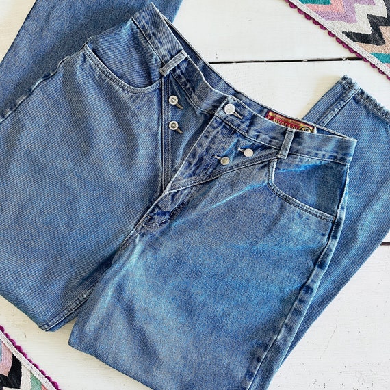 80s LAWMAN Western Jeans, Waist 32, 90s Vintage S… - image 1