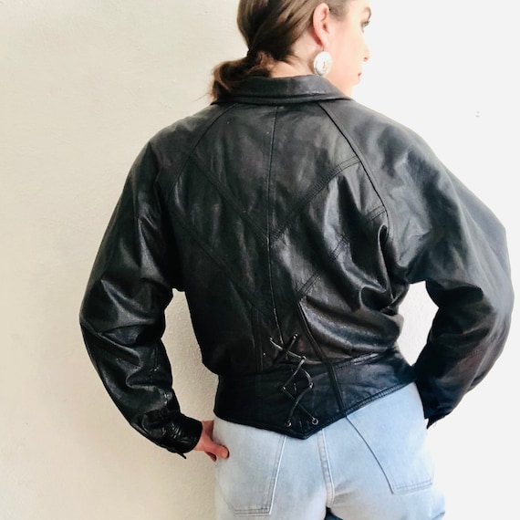 80s WILSONS Motorcycle Jacket, Small, 90s Vintage… - image 6