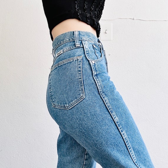 Vintage WRANGLER Western Jeans, 26 Waist, Button … - image 4