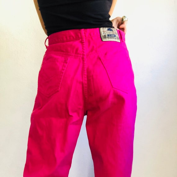 Vintage GITANO Pink Jeans, 30 Waist, 80s 90s Brig… - image 7