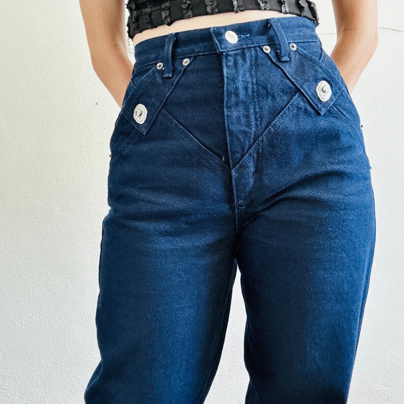 80s ROUGHRIDER Bareback Jeans, 27 Waist, 90s Vintage Rockies Concho ...