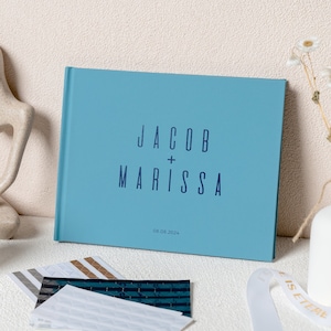 Personalized Wedding Guest Book - Custom Reception Signing Guestbook - Engagament Photo Album - Wedding Keepsake