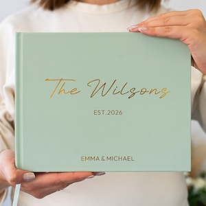 Libro degli ospiti personalizzato per matrimonio / Libro degli ospiti con firme personalizzate / Libro per ricevimento di fidanzamento / Regali di anniversario