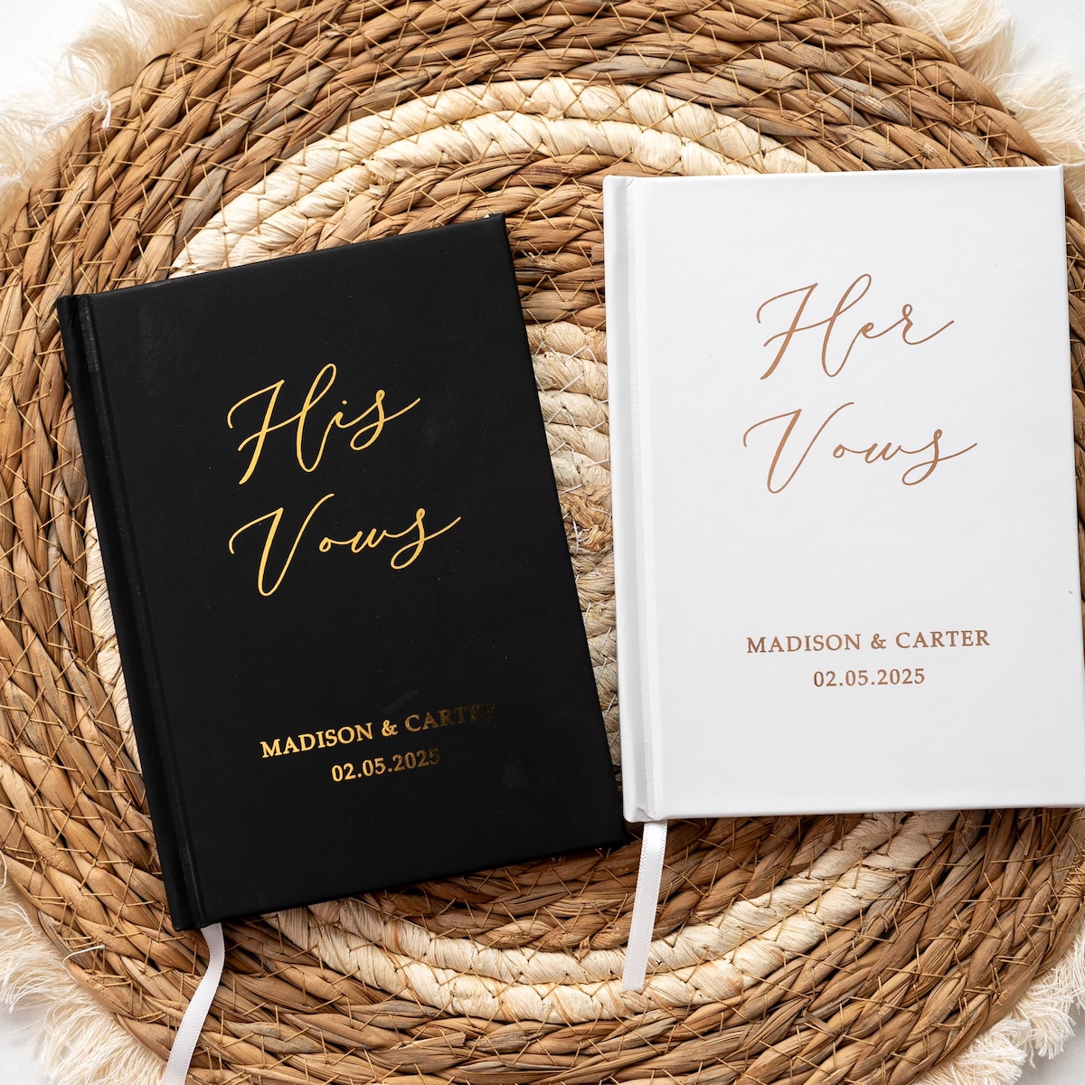 Two Vow Books Promises, Personalized Wedding Registry Ideas, 80 Pages(40 Sheets), Luxury Speech Notebook, Vow Book With Hard Cover-4.3 X 6in - Etsy