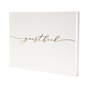Custom Wedding Guest Book | Personalized Reception Guestbook | Engagement Signning Book | Wedding Anniversary Gifts