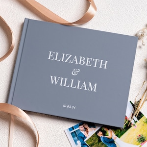 Custom Wedding Guest Book | Personalized Guestbook | Signing Book, Anniversary Engagement  Keepsake, Sign In Hardcover Polaroid Guest Book