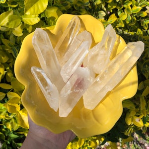 beautiful lemurian clear quartz points, high quality lemurian quartz crystal point