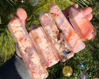 Carnelian Flower Agate Points - Polished (you Choose) - Etsy