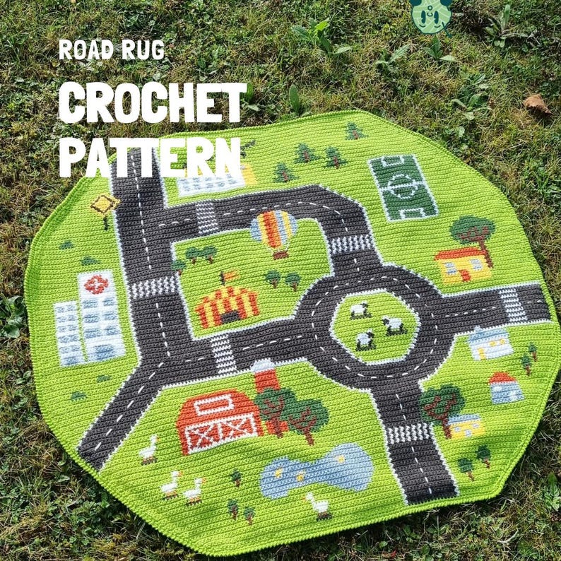 Road rug crochet pattern image 1