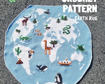 Patrón de crochet para alfombra de tierra