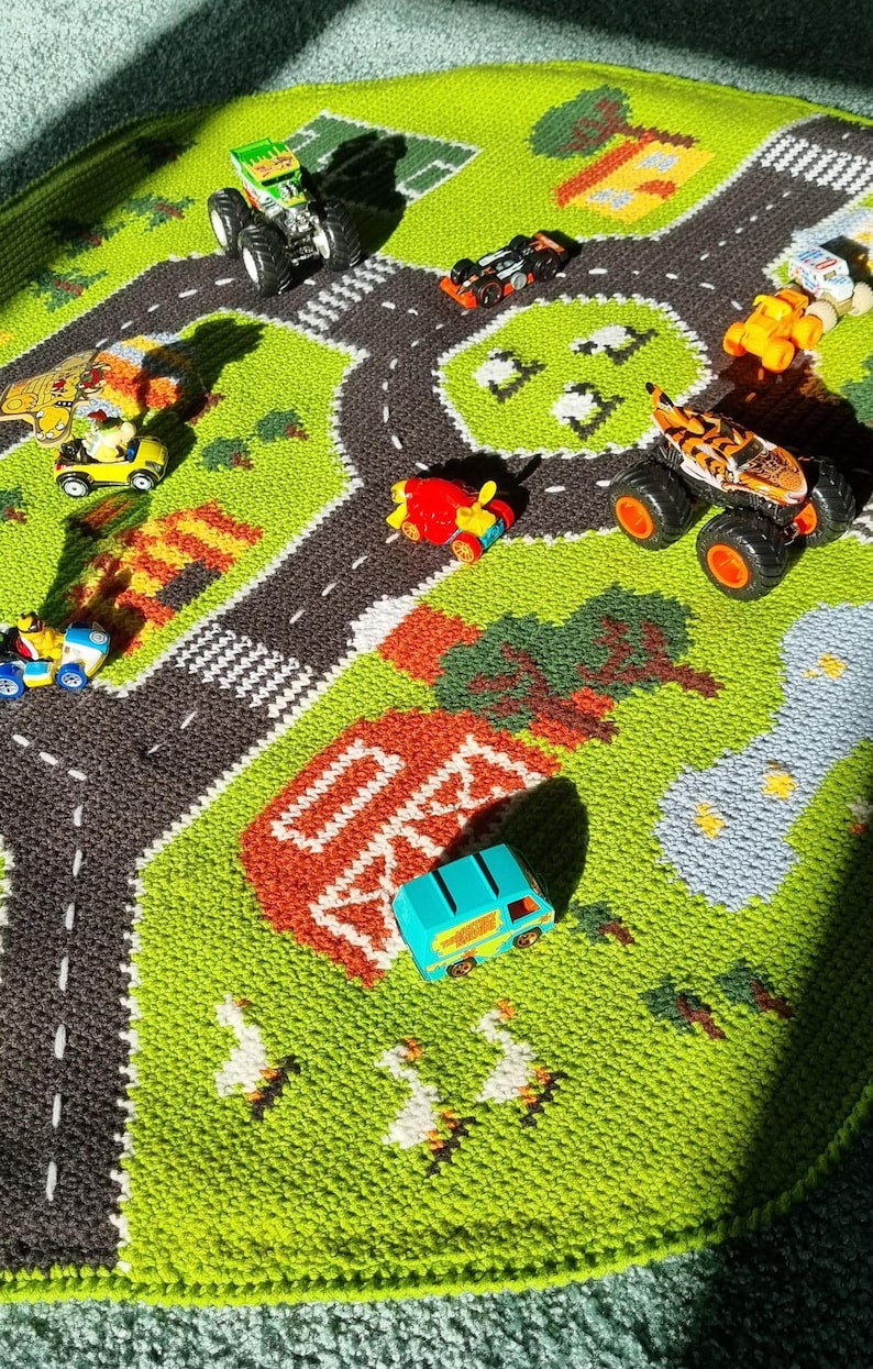 Road Rug Crochet Pattern - Etsy