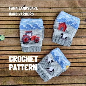 Farm hand warmers crochet pattern