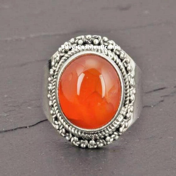 Carnelian Ring - Etsy