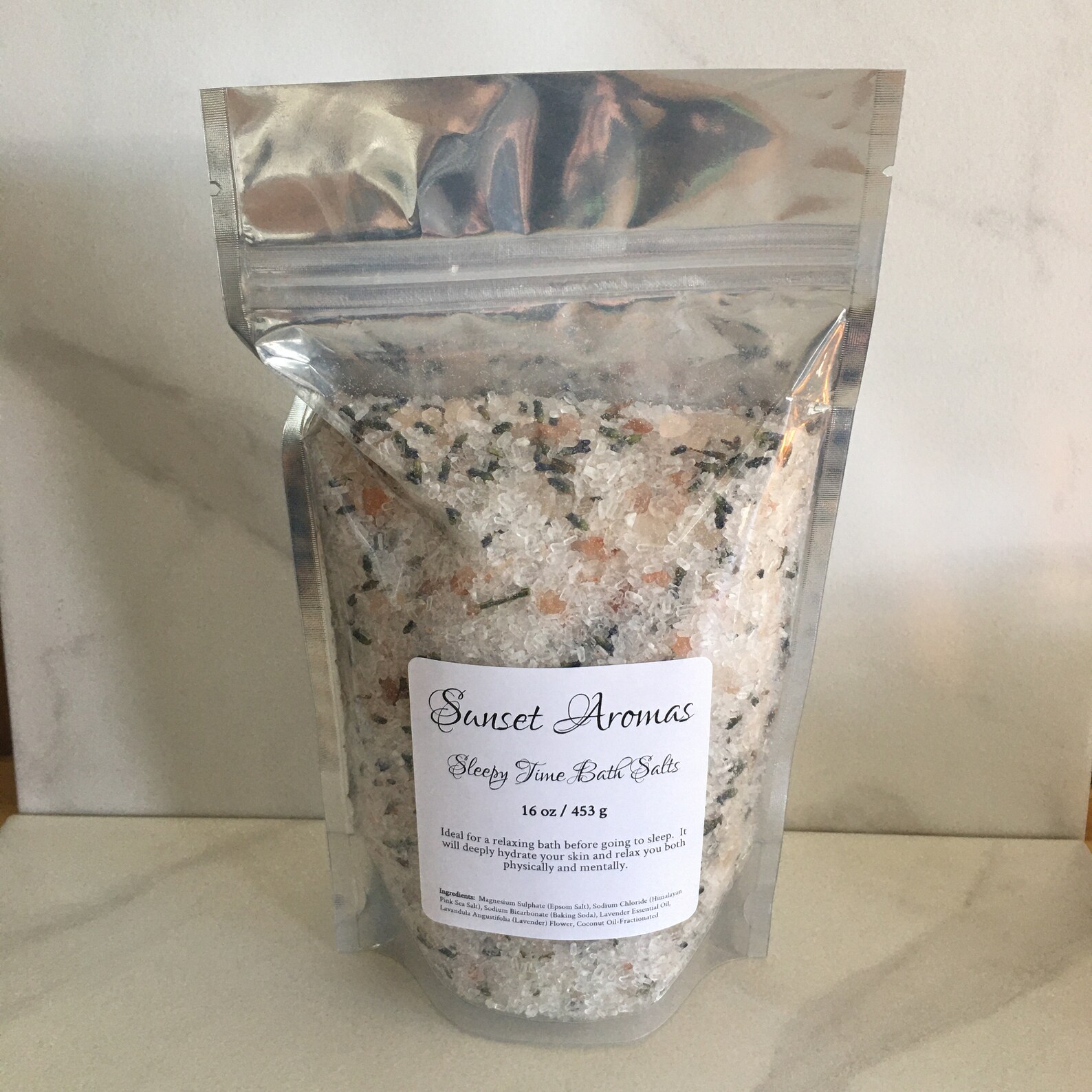 Sleepy Time Bath Salts Soak Pouch 16 oz Individual Pouch Etsy