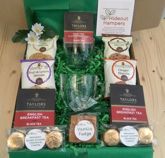 Afternoon Tea for Two Hamper Gift Box Tea Biscuits Etsy UK