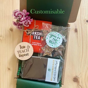 A Mini Tea & Treats Teacher Letterbox Gift | Hamper | Teacher | Male Teacher | Yorkshire Tea | Chocolates | Tea Gift Teacher | Teacher Gifts