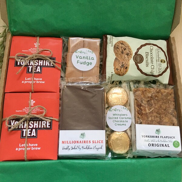 A Little Yorkshire Tea Letterbox Gift Hamper | Afternoon Tea | Tea Gifts | Chocolates | For Men | Thank you| Grandad | Her | Birthday |UK
