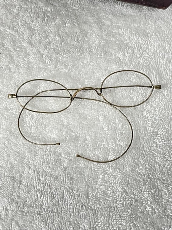 Antique metal eyeglass frames. - image 4