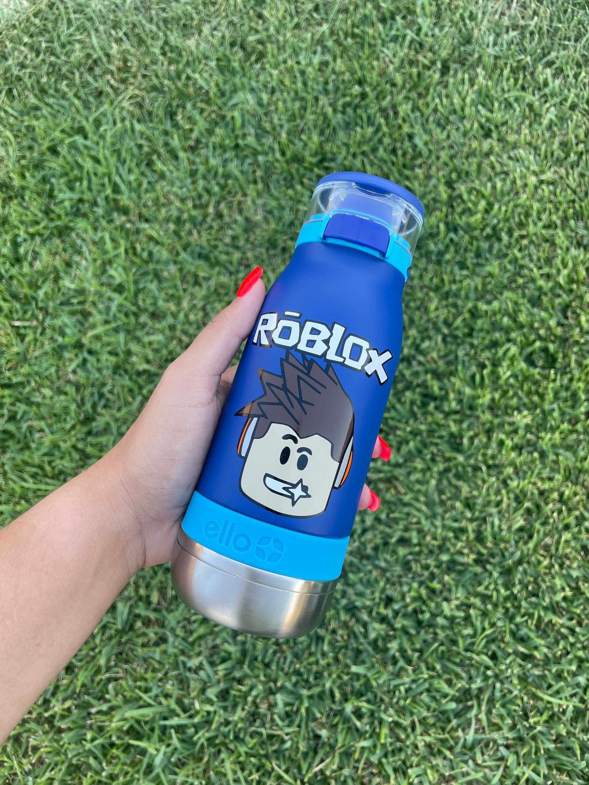 Kids Roblox boy Cup Leak-Proof Water Bottle 14 oz Roblox boy Party favor  Back to school Roblox Tumbler Goody bag Roblox Boy Personalized