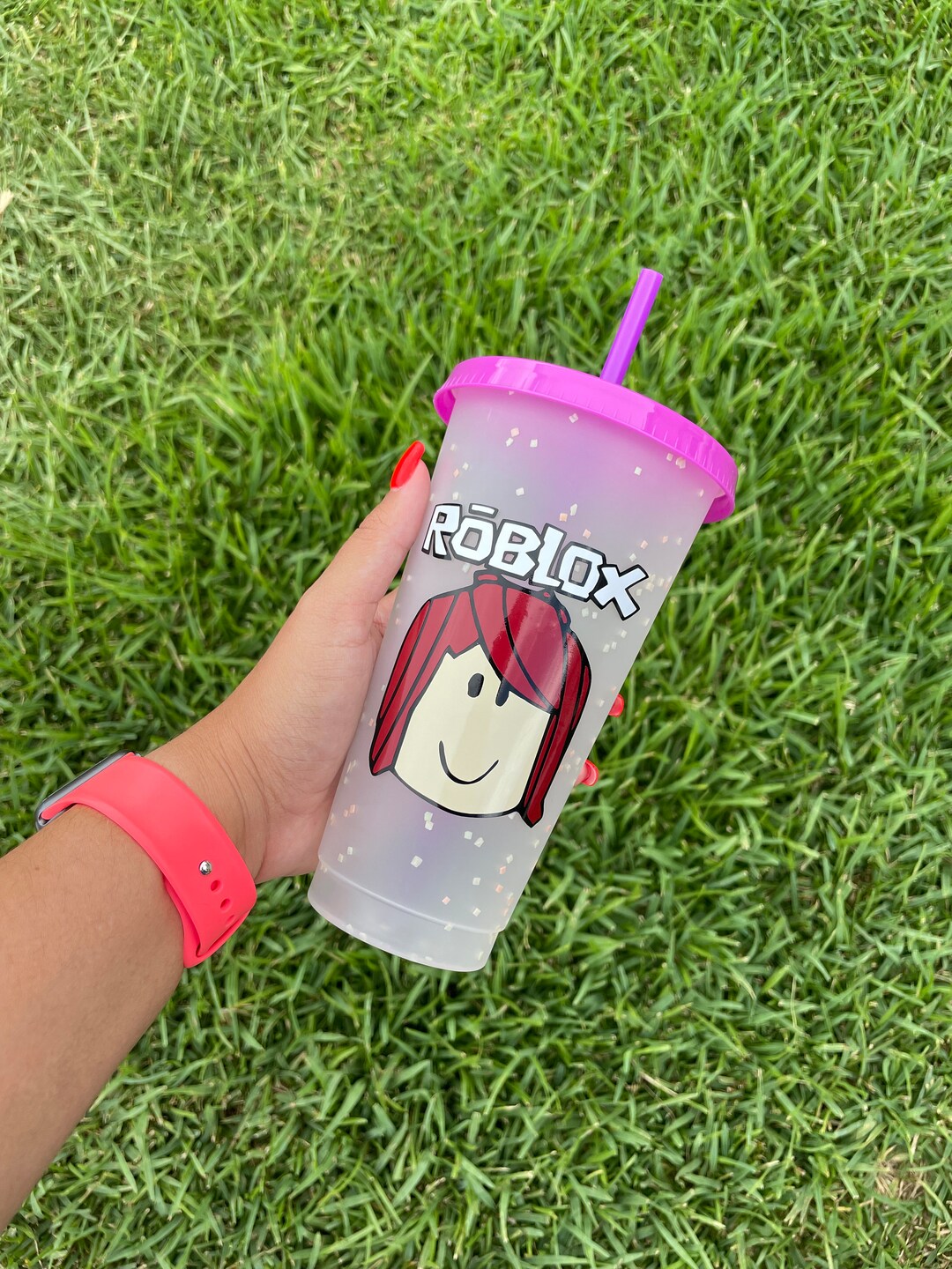 Roblox Girl Cup, Roblox Girl Tumbler, Roblox Baccon Girl, Roblox