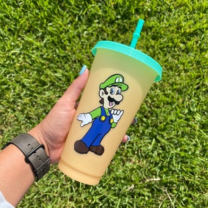 Mario-beker, Mario-beker kinderen, Mario-waterfles, Luigi-beker, Mario y Luigi, Mario-verjaardag, Mario-feest, Mario School.