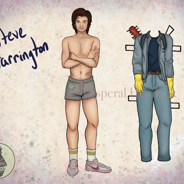 Steve Harrington Paper Doll