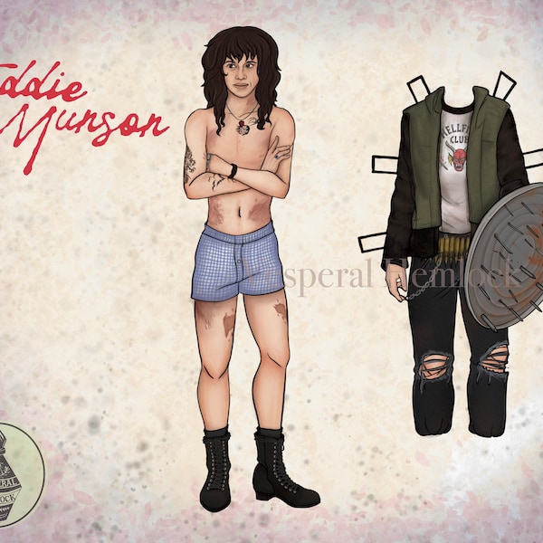 Eddie Munson Paper Doll