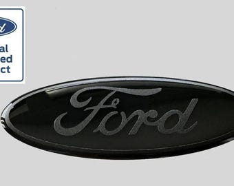 Steering Wheel Gel coated Ford gel coated emblem overlay Black on Black