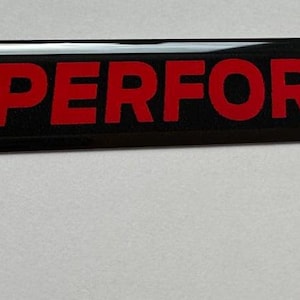 Genuine Licenced Product - Ford Performance Gel Badge in Red ( 2x)