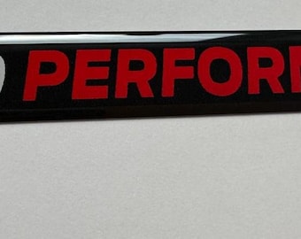 Origineel gelicentieerd product: Ford Performance-gelbadge in rood (2x)