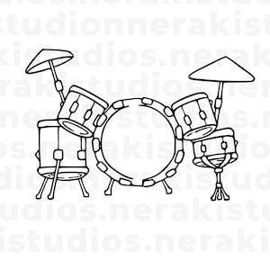 Drums SVG, Drum Set svg, Digital/Instant Download, Svg files for Cricut, Cut file svg, png, jpg
