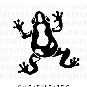 Frog SVG, Toad SVG, Animal SVG, Reptile Tadpole Croak Clip Art, Digital/Instant Download Svg files for Cricut, Cut file svg, png, jpg