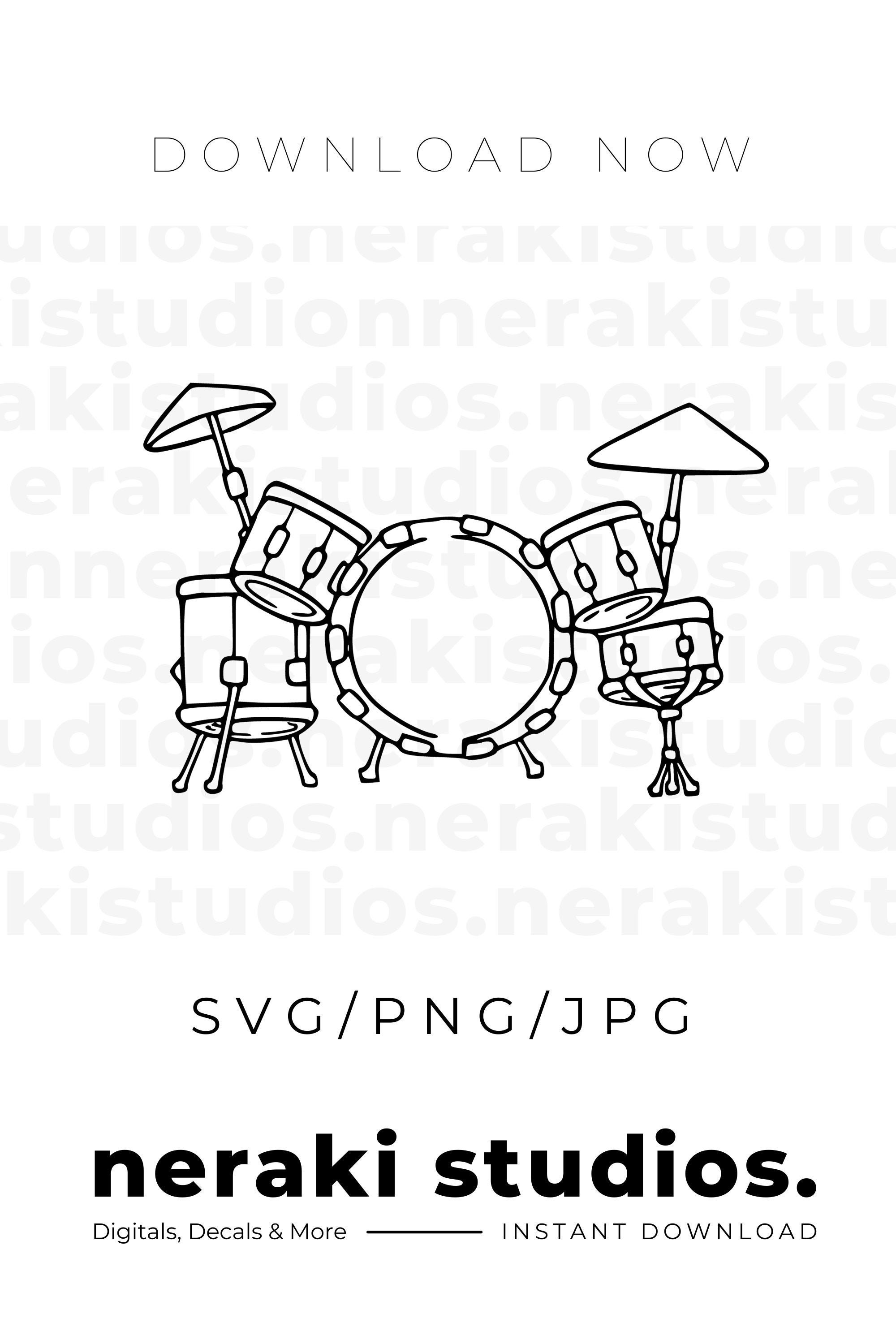 Drums SVG Drum Set Svg Digital/instant Download Svg Files | Etsy