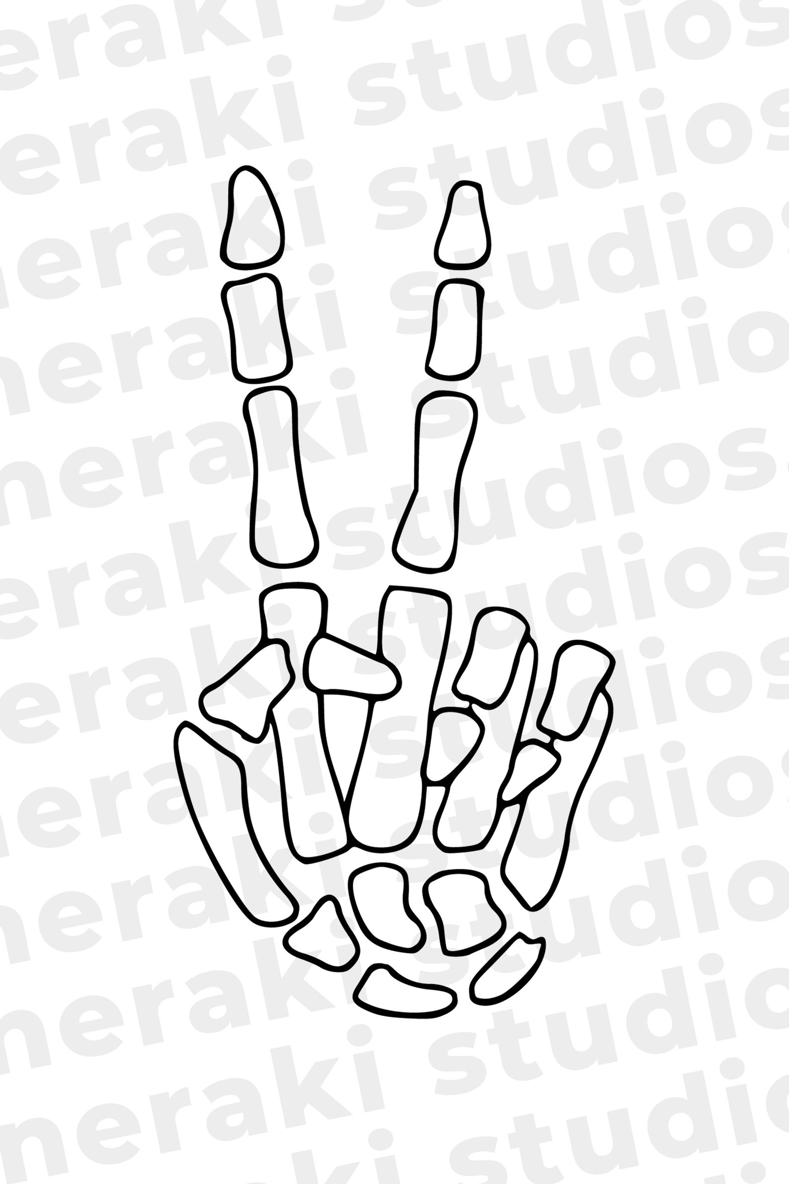 Skeleton Peace Sign SVG Skeleton Hand Svg Digital/instant - Etsy Australia