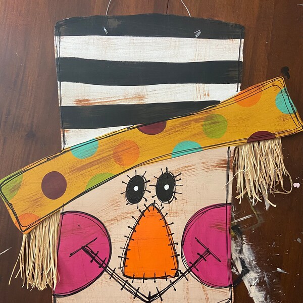 Scarecrow door hanger
