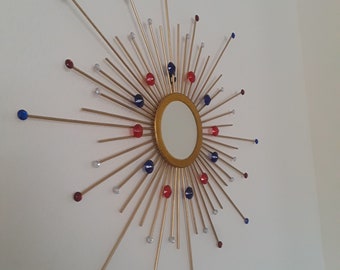 Moon and Star Mirror Decor