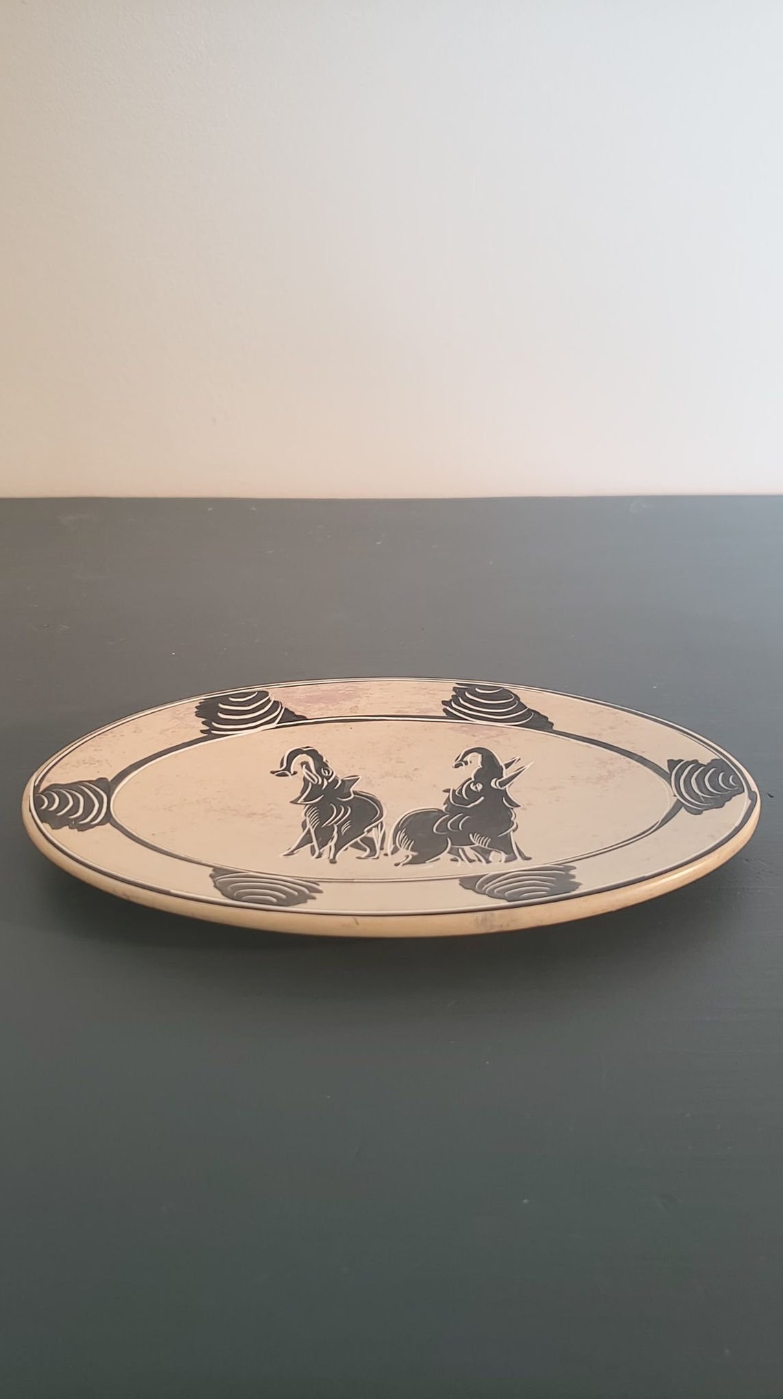 African Soapstone Dish Carved & Painted with Elephants and Etsy
