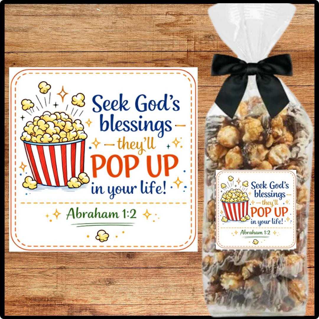 Abraham - Popcorn Gift – Printable Treat Tag, LDS Young Women, Relief ...